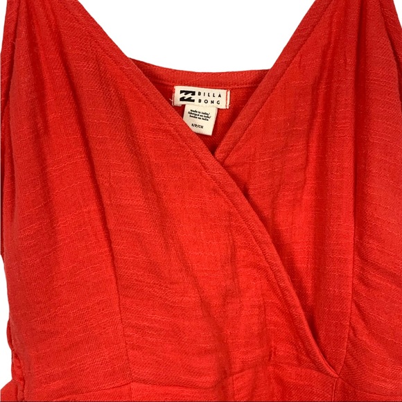 NWT Billabong Rad Red Linger On Romper V-Neck - Picture 9 of 14